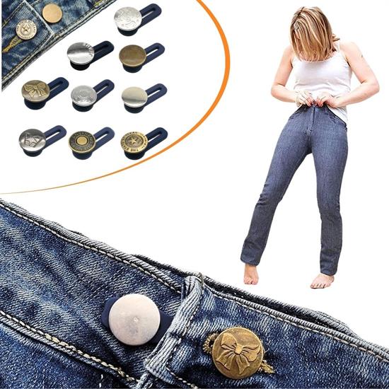 10 Adet Yedek Kot Düğmeleri Beden Genişletici (K0)