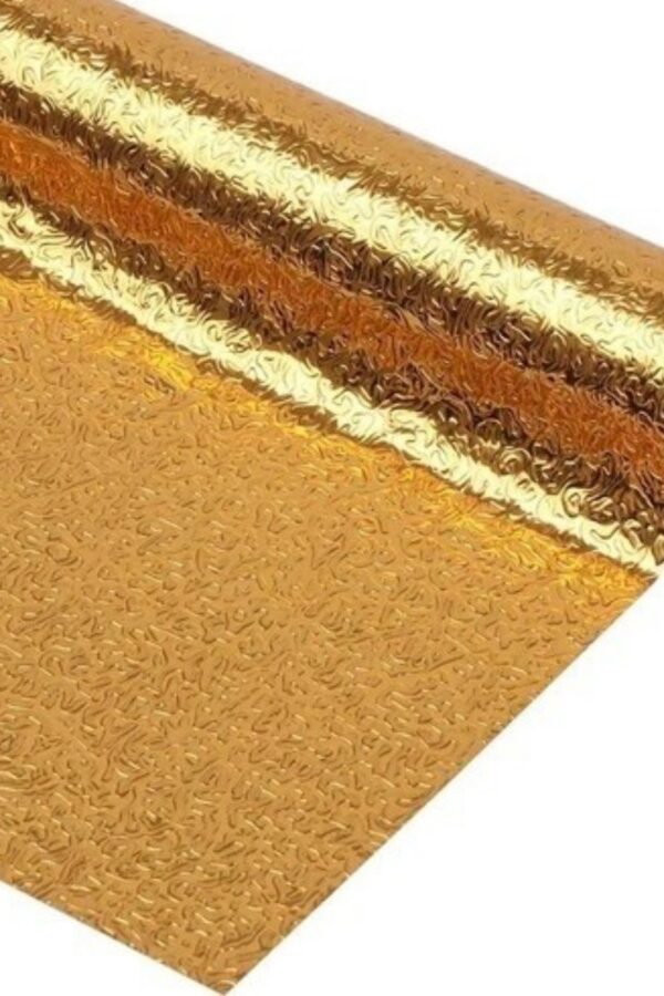 10 Metre Kendinden Yapışkanlı Silinebilir Mutfak Tezgah Üstü Sticker Folyo Gold Renk (K0)