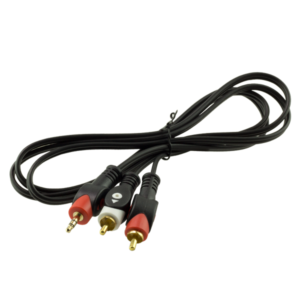2 RCA ERKEK + 3.5 MM STEREO ERKEK 1.5 METRE 1.KALİTE KABLO (K0)
