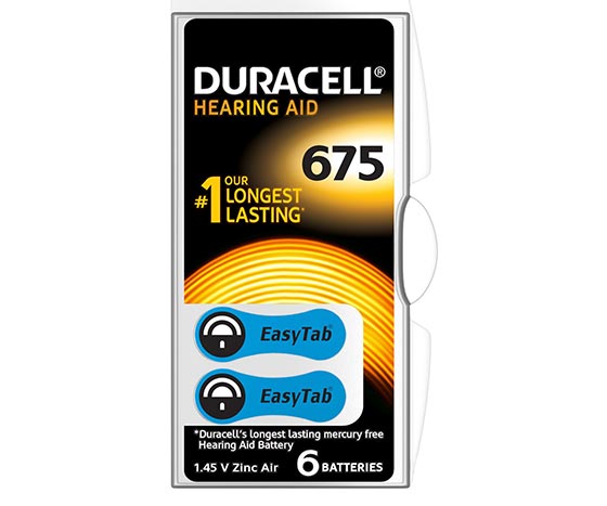 DURACELL 675 NO KULAKLIK PİLİ 6LI PAKET (K0)