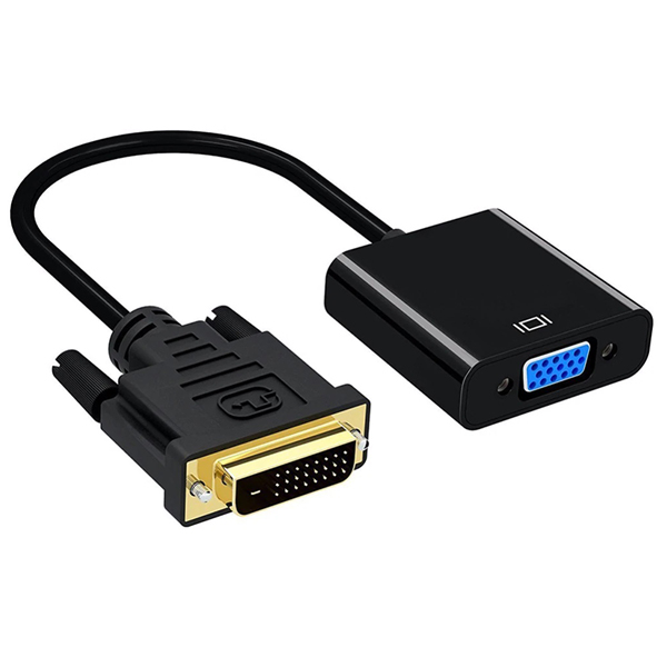 DVI-D 24+1 ERKEK TO VGA DİŞİ ÇEVİRİCİ ADAPTÖR KABLO DVI-D TO VGA ADAPTÖR (K0)
