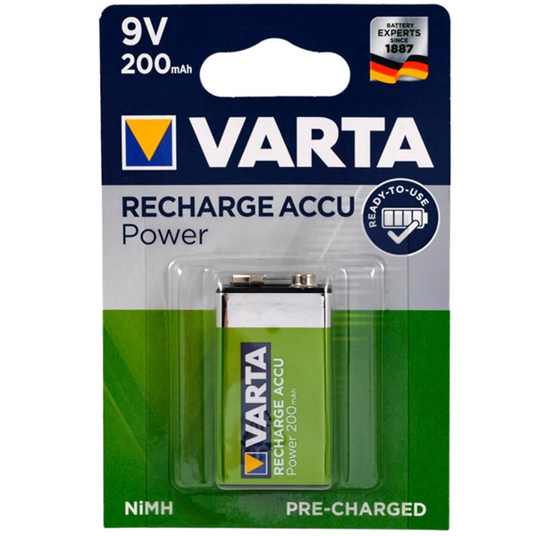 VARTA 9 VOLT 200 MAH ŞARJLI PİL (K0)