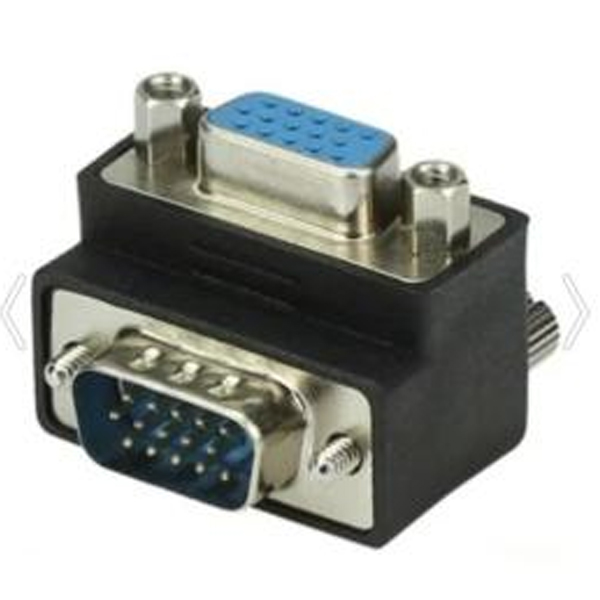 VGA DİŞİ ERKEK ÇEVİRİCİ 90 DERECE L TİP (K0)