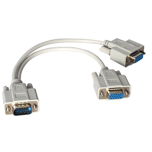 X VGA ERKEK / 2 X VGA DİŞİ 30 CM VGA ÇATAL KABLO * PLATOON PL-7275 (K0)