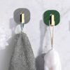 2li Yapışkanlı Retro Askılık Dolap Kapak Kulpu Gri (K0) - Görsel 4