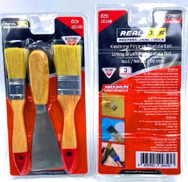 3 PARÇA  SPATULA50MM- KESTİRME FIRÇANO-1-1.5SETİ (K0)