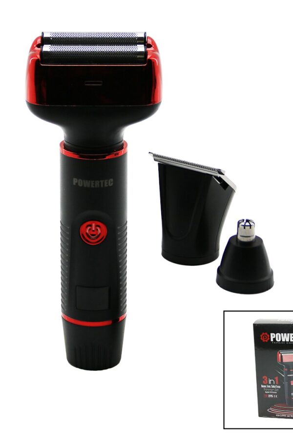 3IN1  TRAŞ MAKİNESİ SETİ  SIFIR SAKAL - ENSE SAKAL ÇİZME - KULAK BURUN   USB ŞARJLI GÖSTERGE TR-275 (K0)
