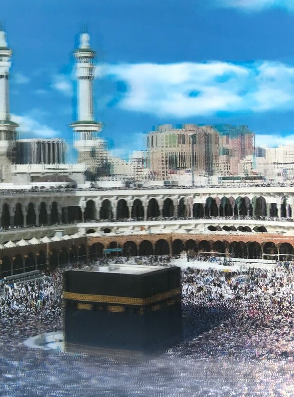 5D Elmas Boyama Ekstra Çözünürlüğe Sahip Kabe Resmi Mekke Tablosu 40x60 cm (K0)
