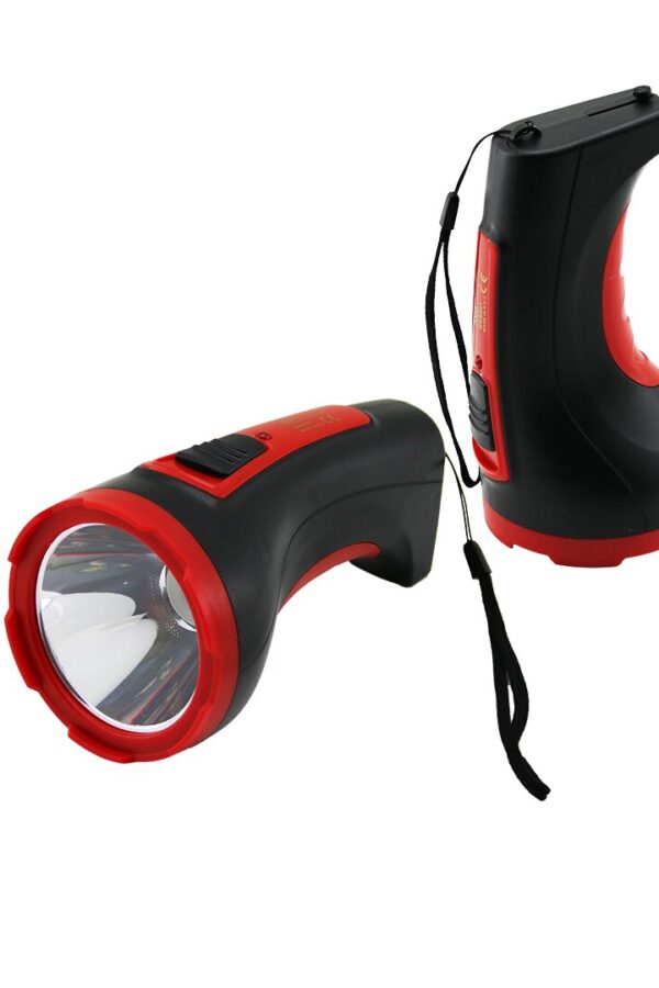 5W TEK LED BOMBELİ GÖVDE FİŞ ŞARJLI EL FENERİ UZUN MESAFELİ (K0)