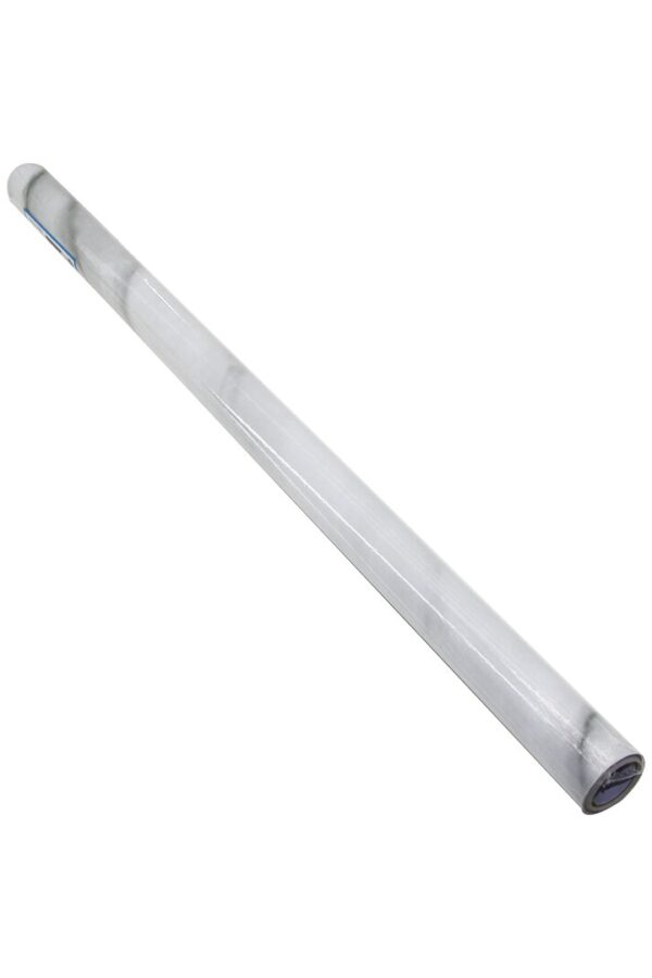 60CM X 3MT - BEYAZ MERMER   TEZGAH ÜSTÜ  YAPIŞKANLI FOLYO STİCKER (K0)