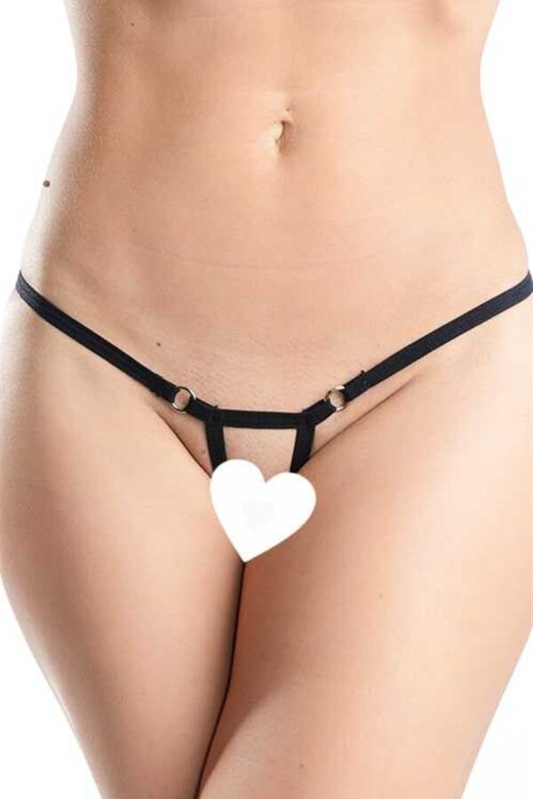 Siyah Arası Açık Seksi Tanga TM1143