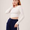 Ters Dikişli Basic Beyaz Body Bluz - Görsel 4