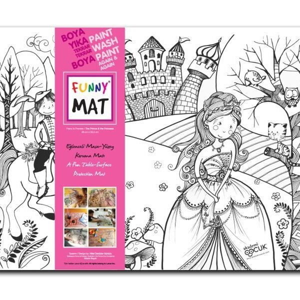 Funny Mat - Prens ile Prenses - 33,5x48cm