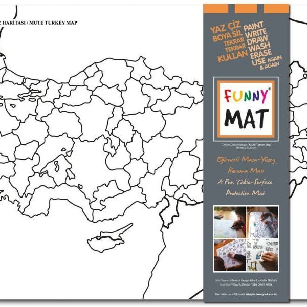 Funny Mat - Türkiye Dilsiz Haritası 33,5x48cm