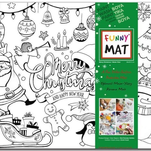 Funny Mat - Yeni Yıl - 33,5x48cm