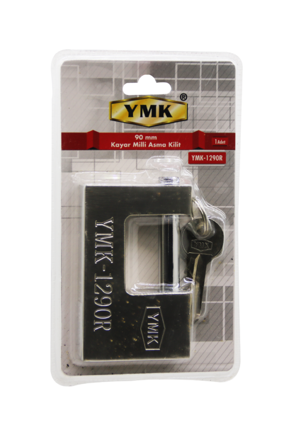 90MM GRİ KAYAR MİLLİ ASMA KİLİT (K0)