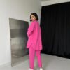Fuşya Gömlek Ve Çıtçıtlı Pantolon Takım - Görsel 3