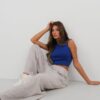 Pencere Detay Triko Bluz - Görsel 2
