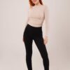 Yaka Detay Uzun Kollu Basic Krem Bluz - Görsel 2