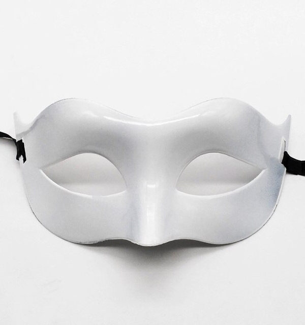 Beyaz Renk Masquerade Kostüm Partisi Venedik Balo Maskesi (K0)