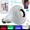 Bluetooth Hoparlör Akıllı Led Ampul Lamba (K0) - Görsel 5
