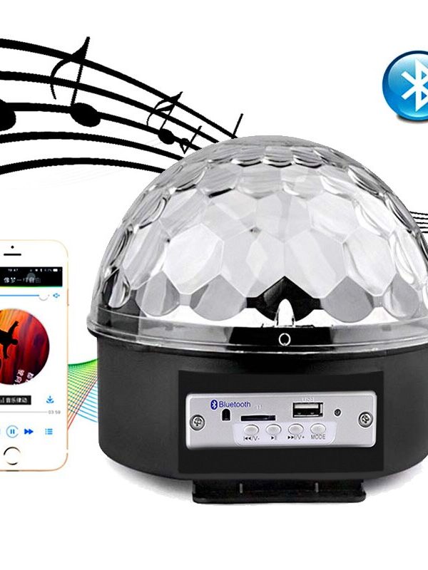 Bluetooth Sd Aux Usb Led Disko Lamba Topu Speaker (K0)