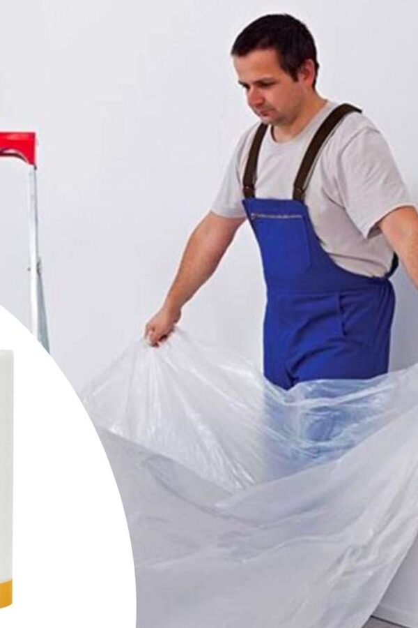 Boya Badana Eşya Koruma Hışır Örtüsü 280cm x 15 mt  Yapışkanlı Hışır Örtü (K0)