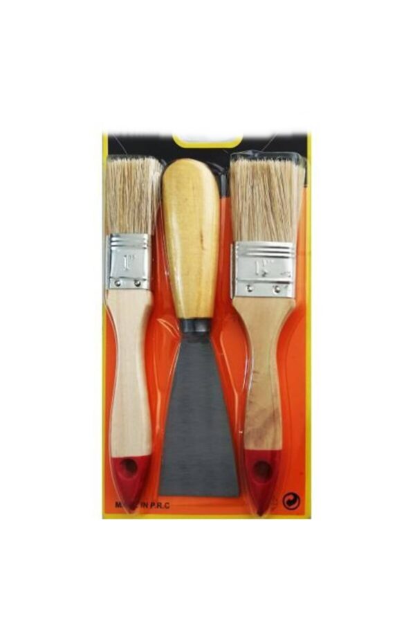 Boya Kestirme Fırça- Spatula Seti 3lü (K0)
