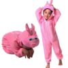 Çocuk Tavşan Kostümü Pembe Renk 2-3 Yaş 80 cm (K0) - Görsel 2