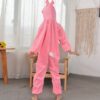 Çocuk Tavşan Kostümü Pembe Renk 2-3 Yaş 80 cm (K0) - Görsel 4