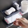 Çoklu Sabun Tutucu Fonksiyonel Banyo Sabunluk (K0) - Görsel 2