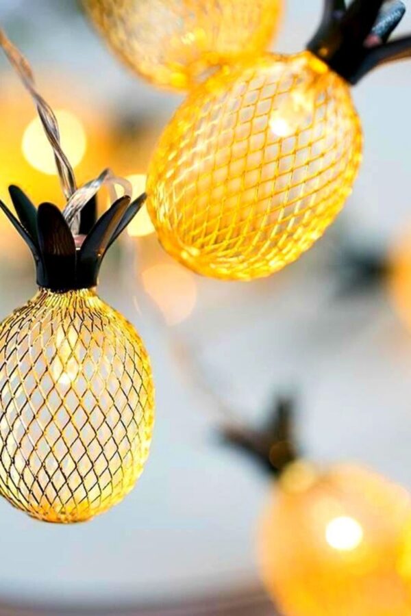 Dekoratif Pilli Pineapple Ananas Pilli Şerit Led Işık (1 Metre) (K0)