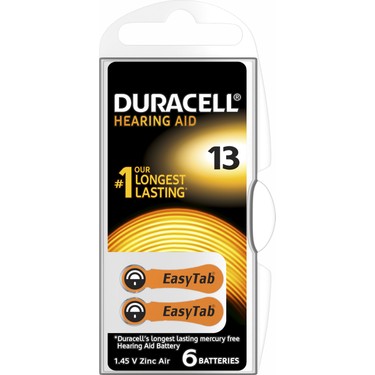 DURACELL 13 İŞİTME CİHAZI KULAK PİLİ 6 PARÇA  KUTU (K0)