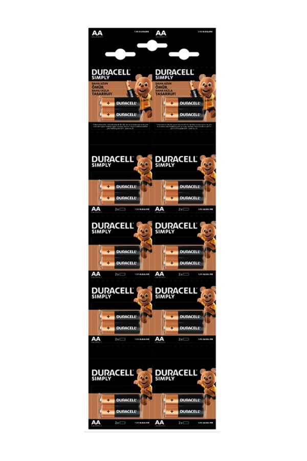 DURACELL KALEM PİL ALKALİN 20 PARÇA (K0)