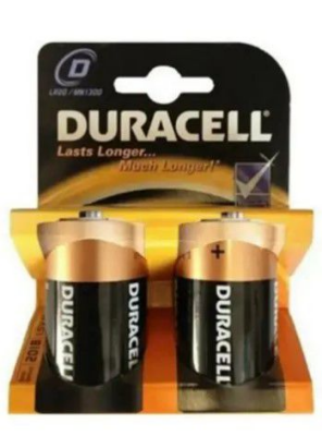 DURACELL LR20 D BÜYÜK  PİL 2Lİ KART (K0)
