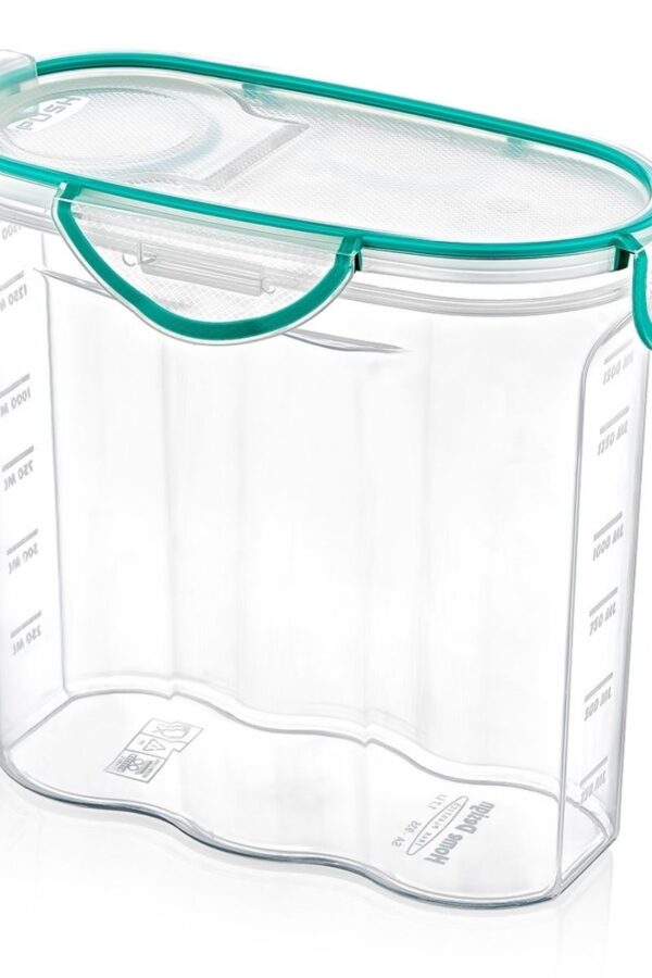 Kilitli Kapaklı Contalı Hava,Su Sıvı Geçirmez 1,7 Litre Erzak Saklama Kabı-SA585 (K0)