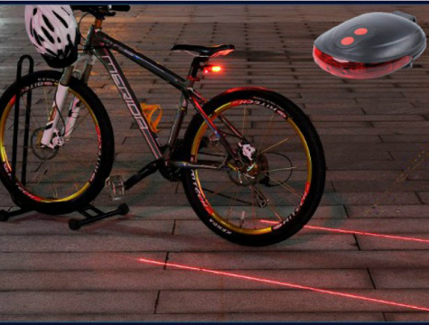 Lazer Güvenlik Şeritli Bisiklet Stop Lambası (K0)
