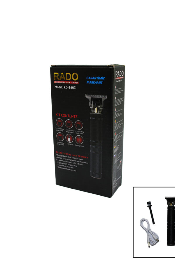 METAL KASA USB ŞARJLI SAÇ SAKAL TRAŞ MAKİNESİ RD-3603 (K0)