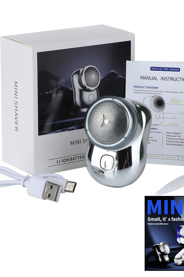 MINI SHAVER P-10 K-10 MİNİ TAŞINABİLİR SIFIR SAKAL TRAŞ MAKİNESİ USB ŞARJLI (K0)