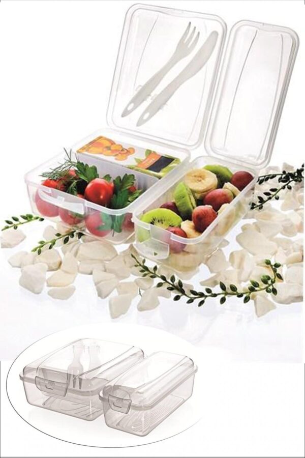 Takeaway Ergonomik Asorti Çatal Bıçaklı Pratik Yoğurt Saklama Kabı (K0)