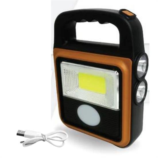Taşınabilir 4 Farklı Fonksiyonlu Güneş Enerjili ve USB ile Şarj Olabilen Portatif Led Işıldak HS-8020 (K0)