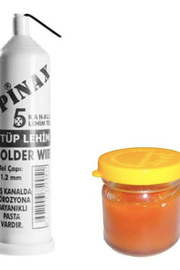 Tüp Lehim Teli ve Lehim Pastası Set (K0)