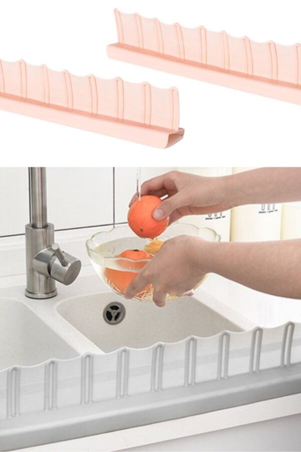 Vantuzlu Kauçuk Sıvı Su Sızdırmaz İzalasyon Mutfak Banyo Duş Bariyeri Lavabo Kenar Tutucu Set (K0)