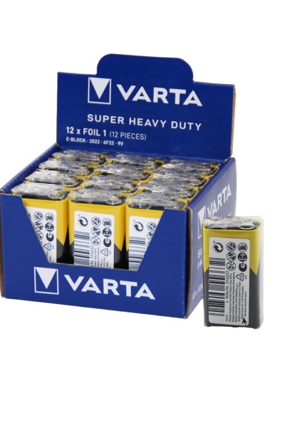 VARTA  9 VOLT  PİL  E   12PCS (K0)
