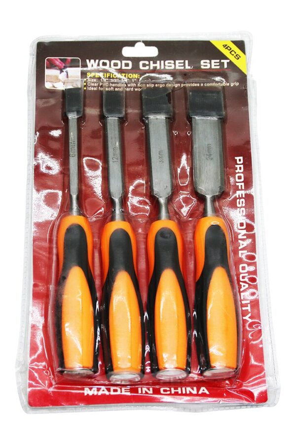 WOOD CHISEL 4 PARÇA 6-12-18-24MM İSKARPELA SET (K0)