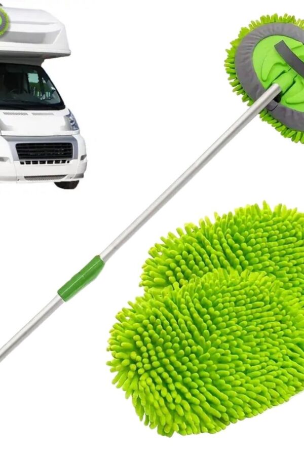 Yedek Mikrofiber Bezli Oto Yıkama Mop Seti (K0)