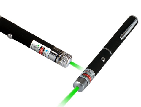 Yeşil Lazer Pointer 100 mW 15 Km Etkili (5 Başlıklı) (K0)