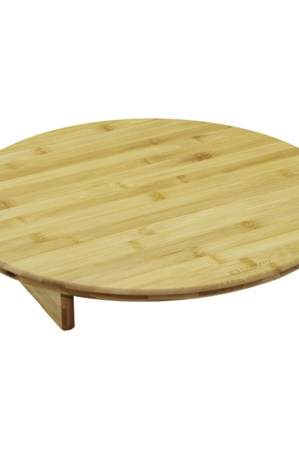 YUVARALAKMİNİ SOFRA MODEL=ÇAP:45CM - Y:8.5CMAYAKLI BAMBU AHŞAP KESİM PANOSU (K0)