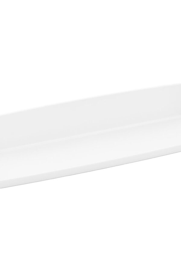 ZEN ETEJER BEYAZ SERT PLASTİK YAPIŞKANLI - DUVARA MONTE 8X29.5CM (K0)